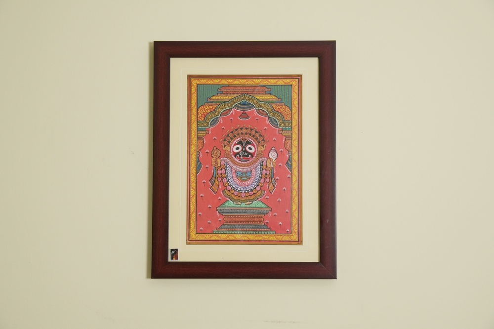 The Jagannath Pattachitra Painting on Tassar Silk