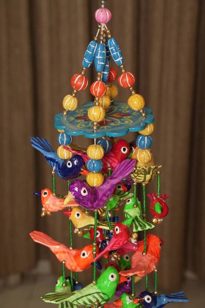 Chirping Chimes Jhumar - Size: Medium (Approx. 18-24 Inches In Length)