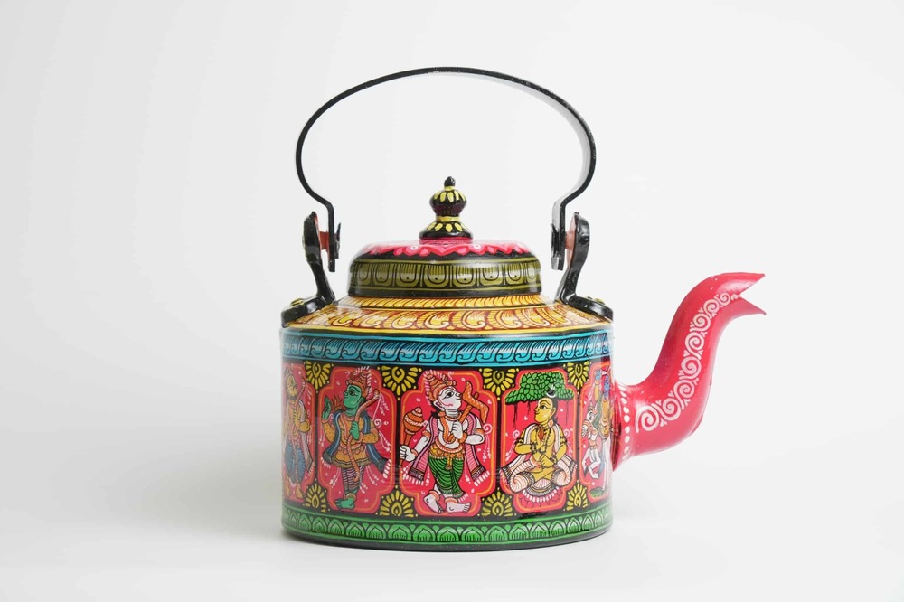 Cosmic Colors Dashavatar Pattachitra Kettle - Frame Color: N/A (No Frame)