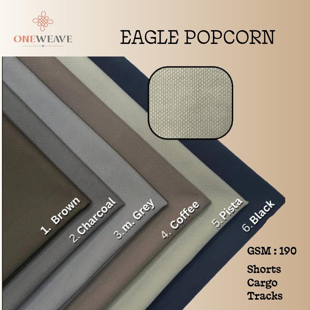 Eagle Popcorn Pant Fabric - 100% Polyester Knit, 42-44 Inch Width, Assorted Colors | Breathable, Stretchable, Durable, Eco-friendly Dyeing