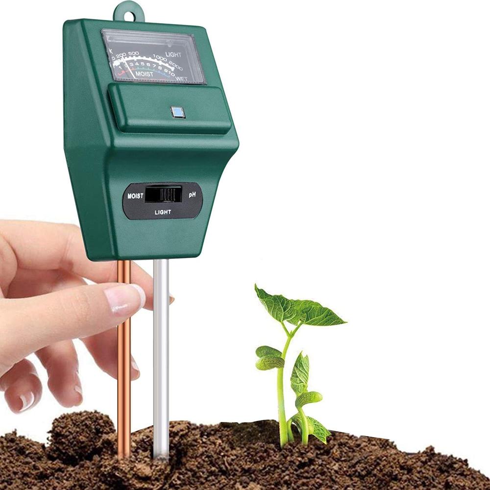 True Sense 3 In 1 Soil Tester Moisture Meter Ph Meter Ph Moisture Sunlight Intensity Ph Tester, SMM-3 (Square)