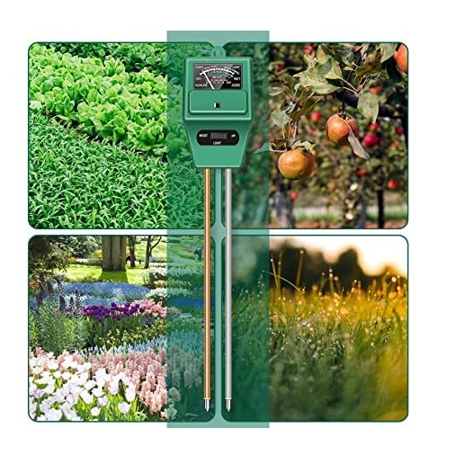True Sense 3 In 1 Soil Tester Moisture Meter Ph Meter Ph Moisture Sunlight Intensity Ph Tester, SMM-3 (Square)