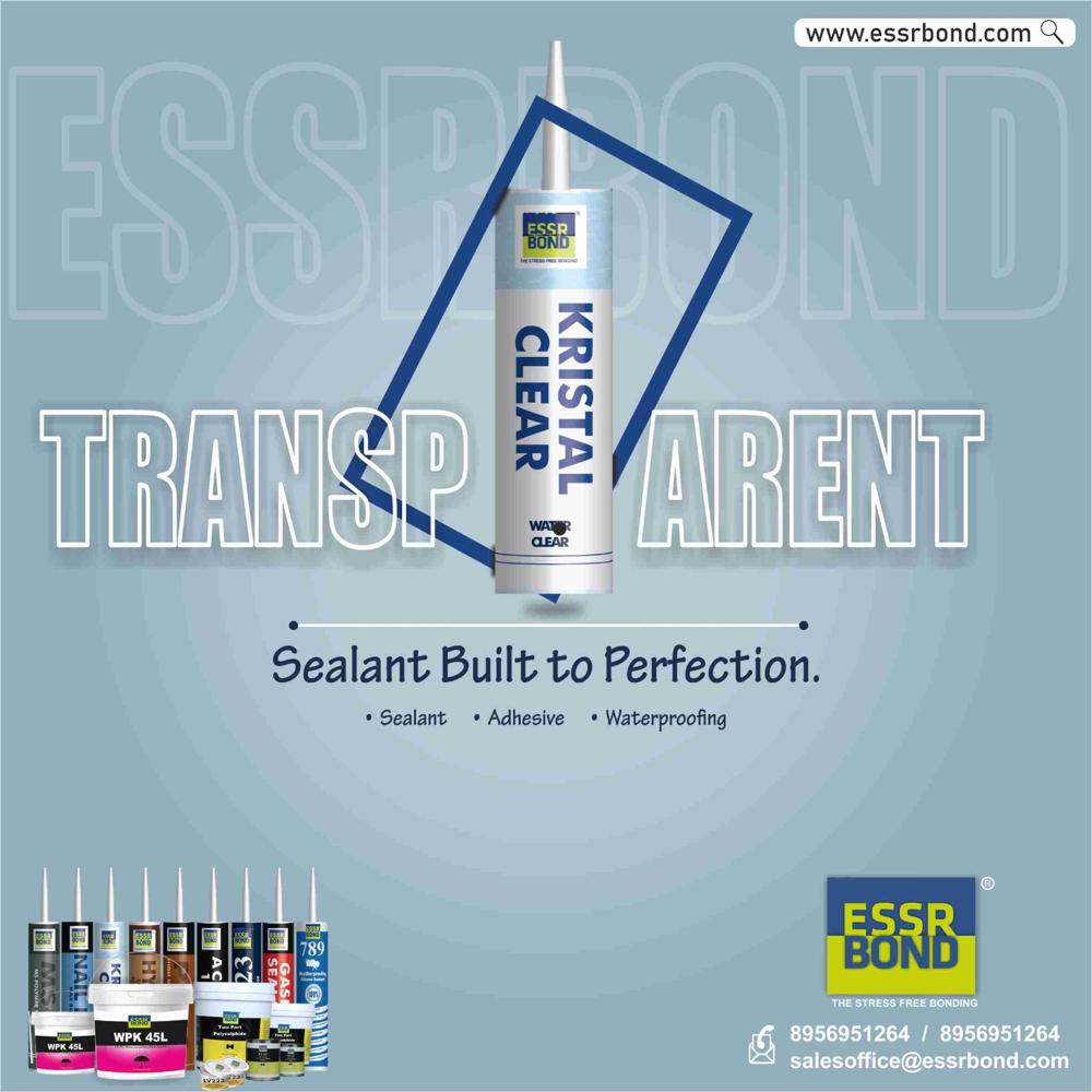 ESSRBOND Kristal Clear-Transparent Sealant(310ML & 600ML)