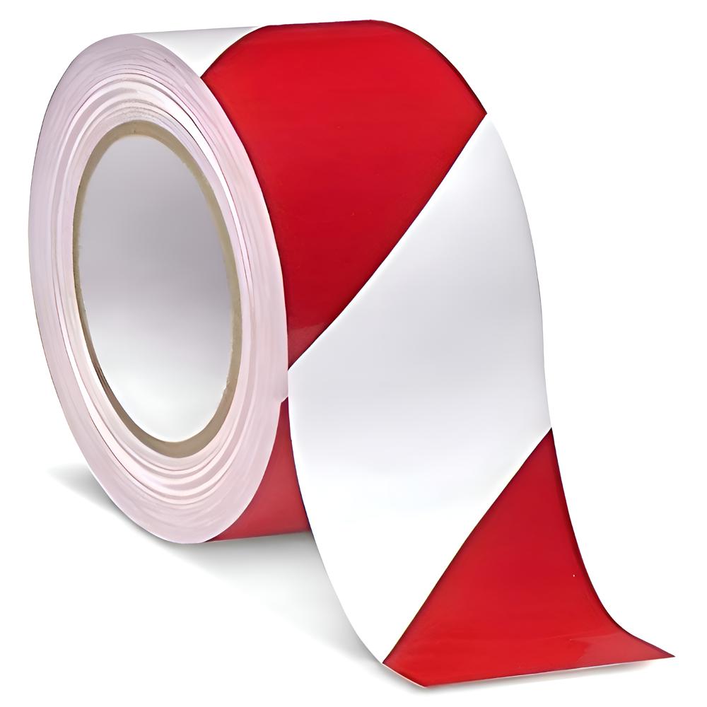 Zebra Red & White Floor Marking Tape - Coating Type: Sensitive Adhesive
