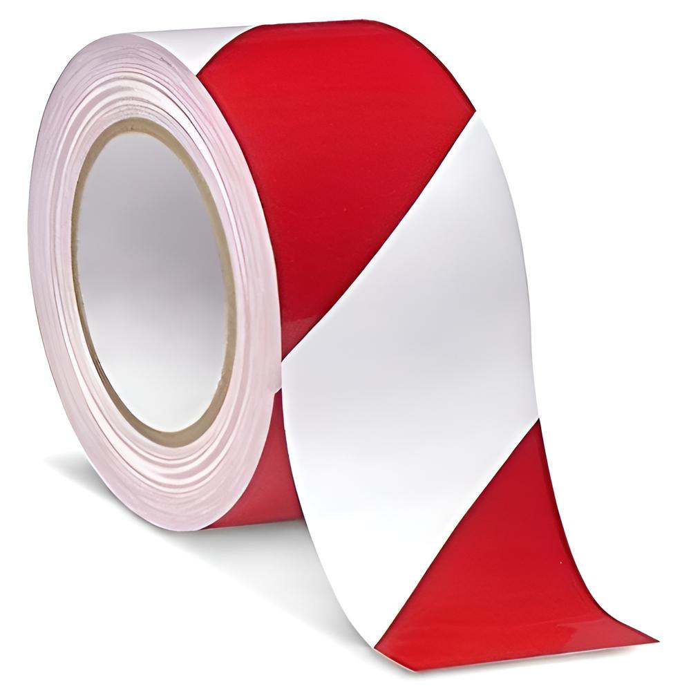 Zebra Red & White Floor Marking Tape - Coating Type: Sensitive Adhesive