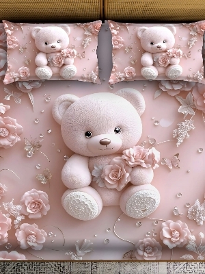 7 D digital print bedsheet set