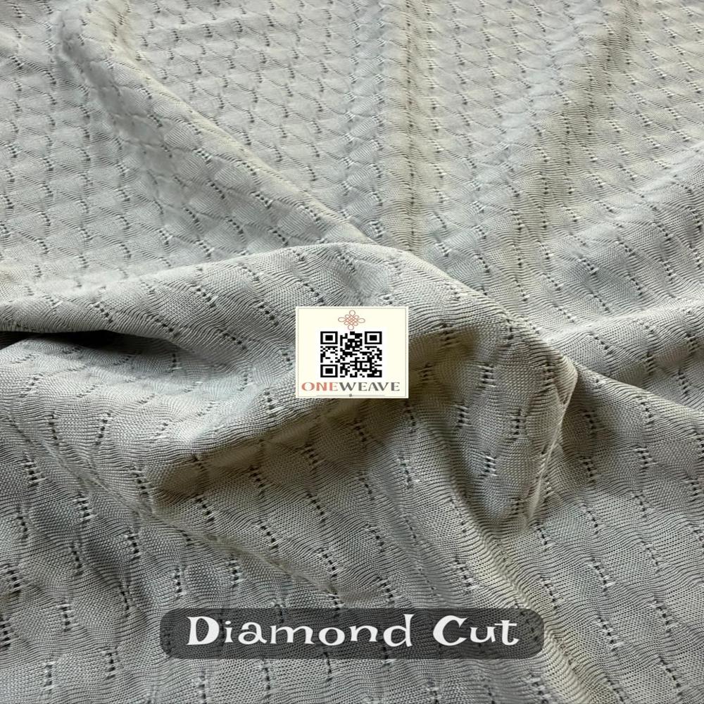 DIAMOND CUT POLYESTER LYCRA FABRIC