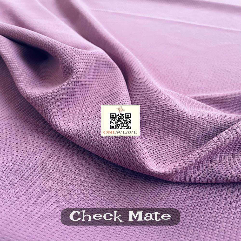 CHECK MATE POLYESTER FABRIC