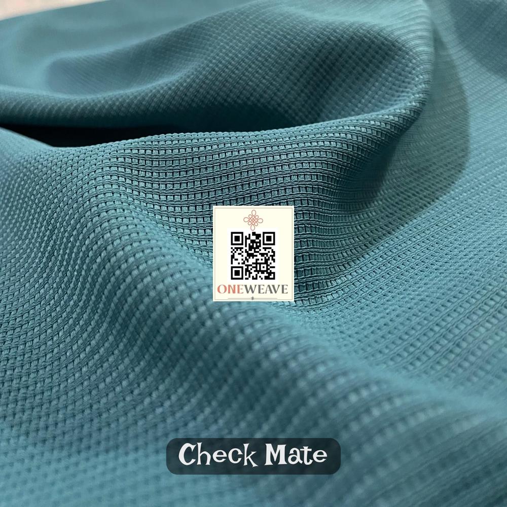 CHECK MATE POLYESTER FABRIC