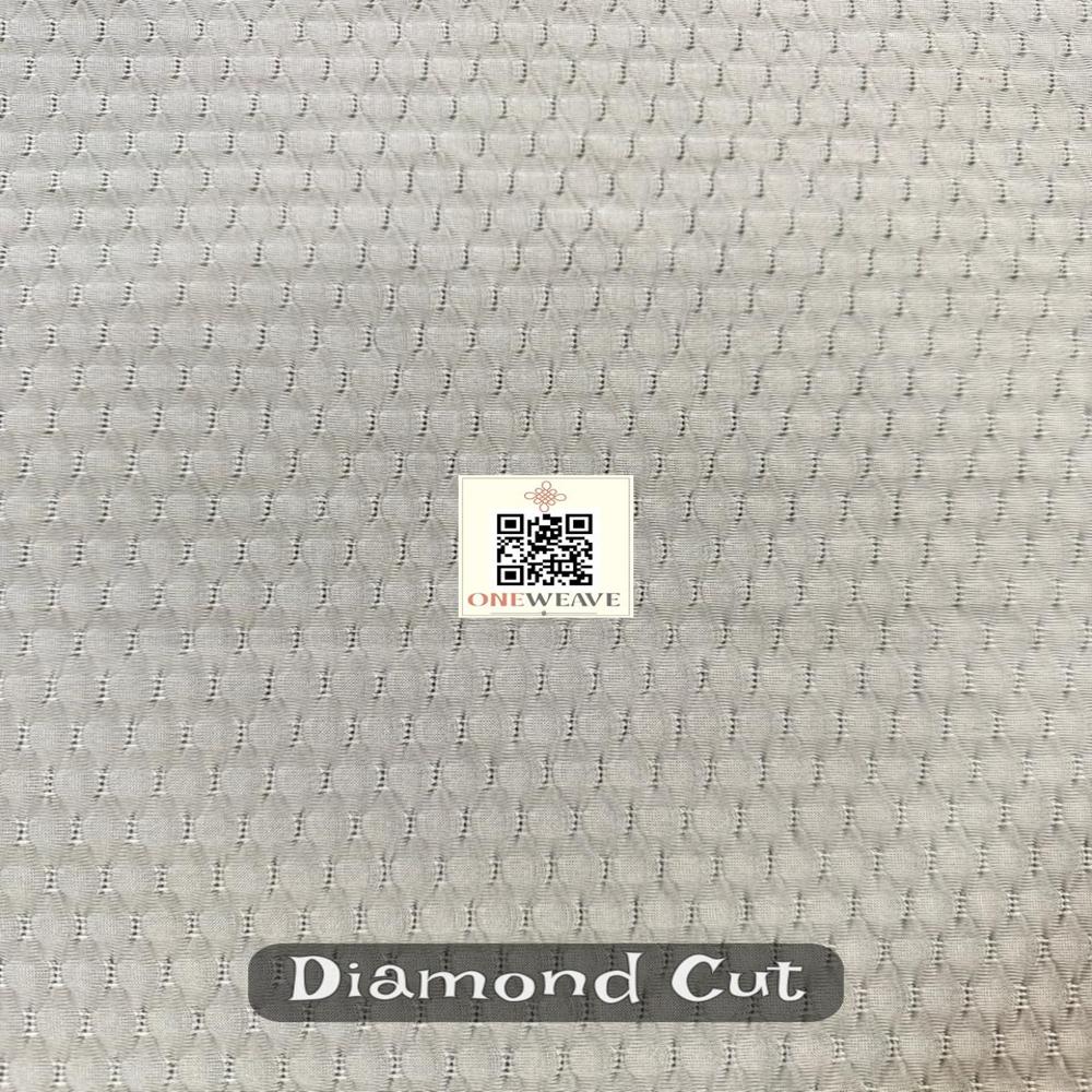 Diamond Cut Polyester Lycra Fabric