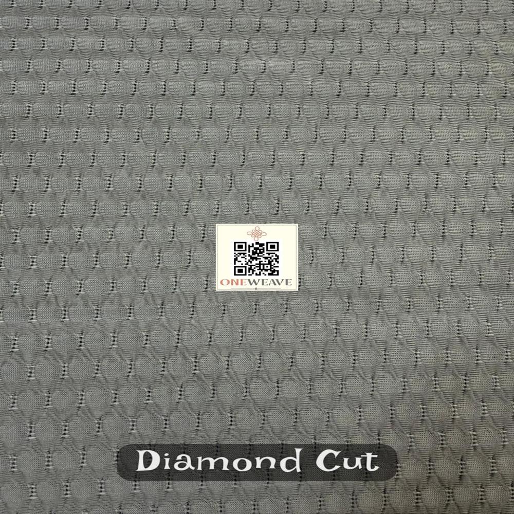 Diamond Cut Polyester Lycra Fabric