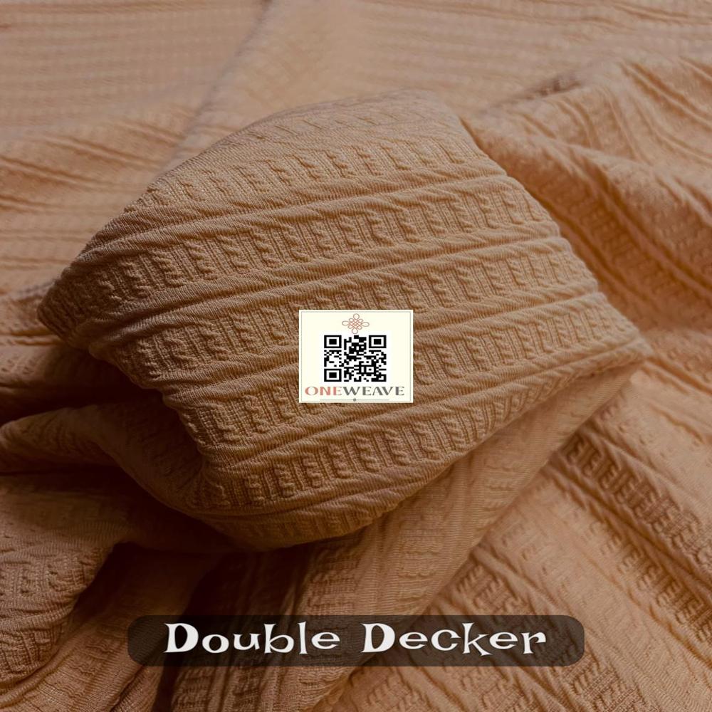 Double Decker Polyester Lycra Fabric