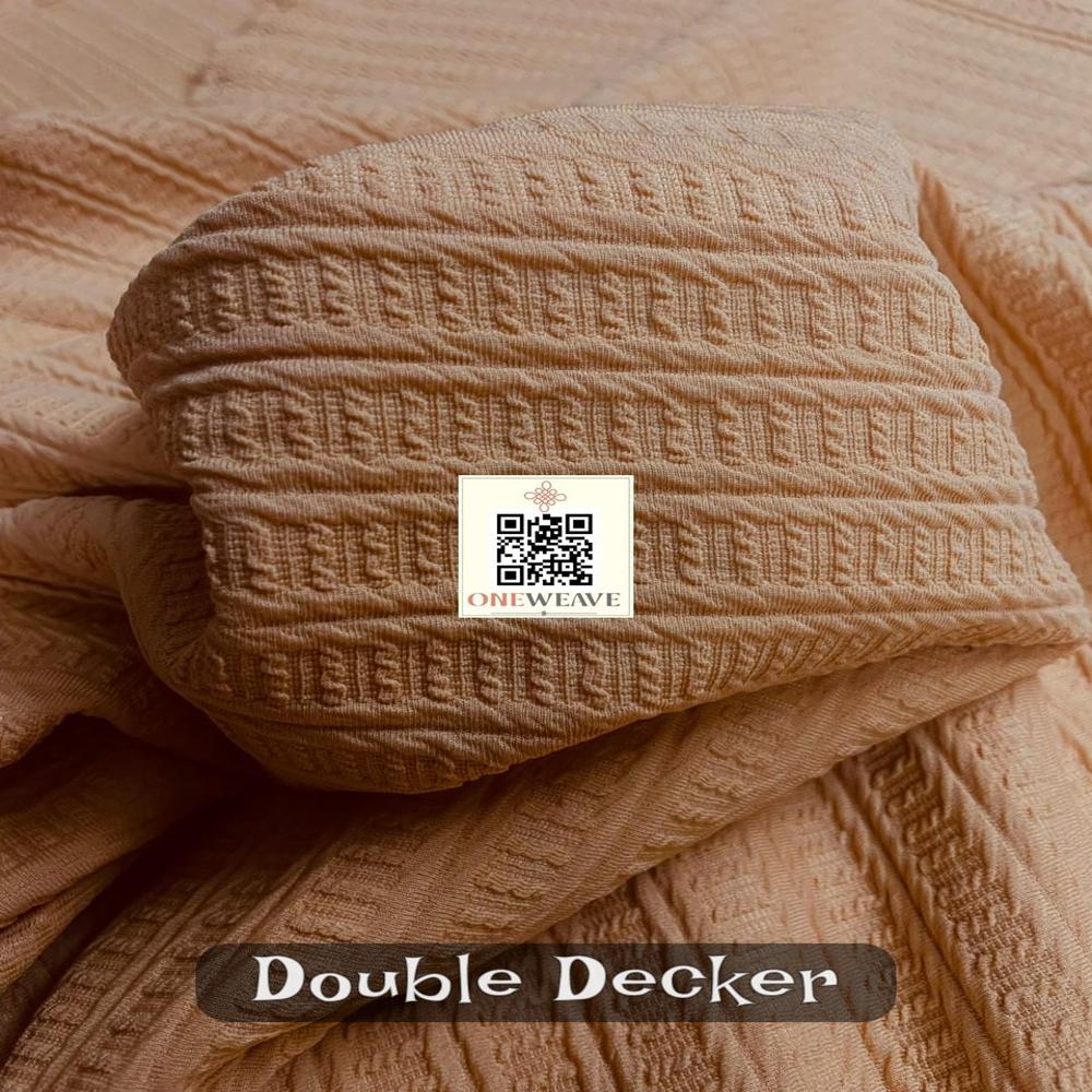 DOUBLE DECKER POLYESTER LYCRA FABRIC