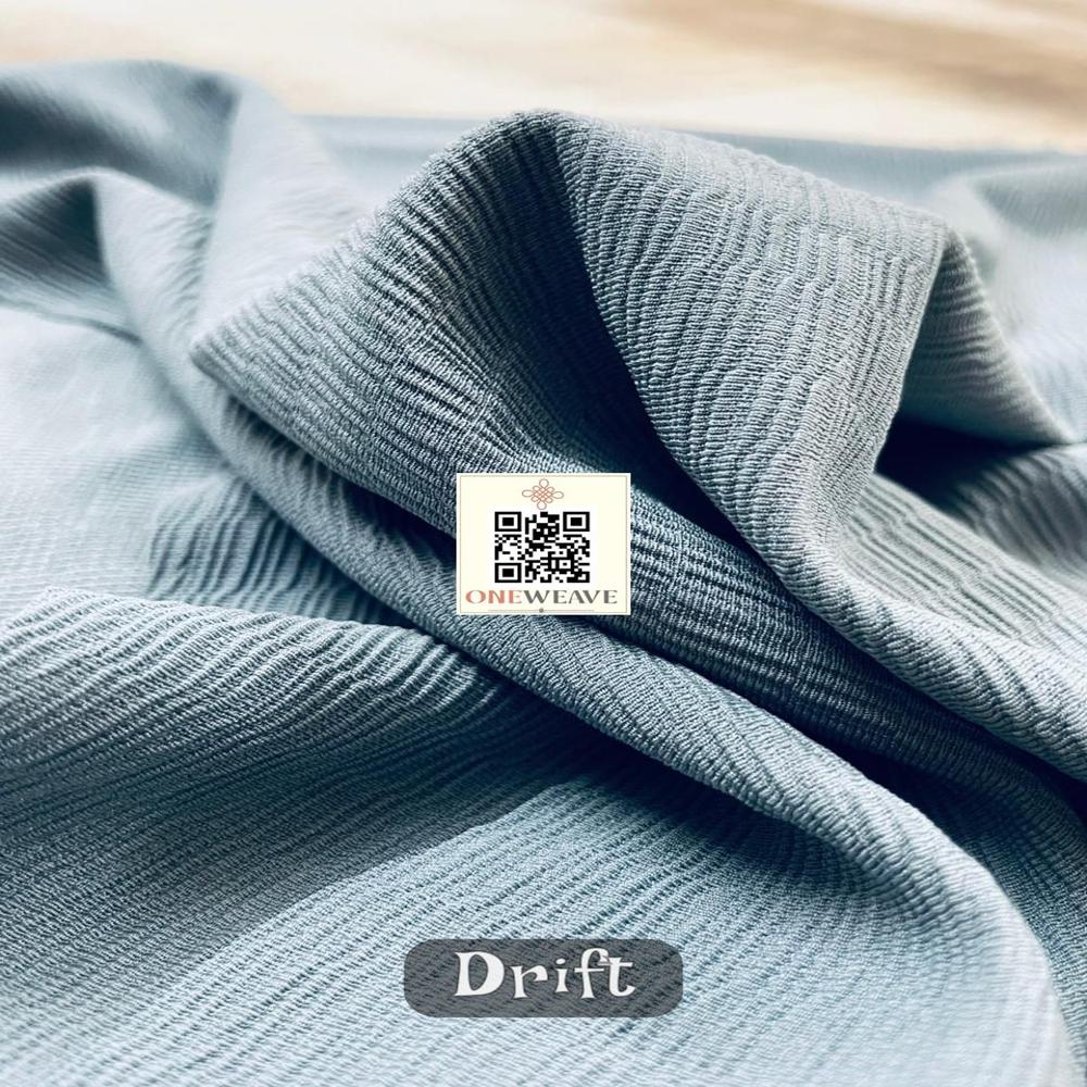 Drift Polyester Lycra Fabric - 95% Polyester 5% Lycra, 58-60 Inch, 4-way Stretch | Moisture Wicking, Uv Protection Upf 30+, Quick Dry, Anti-wrinkle
