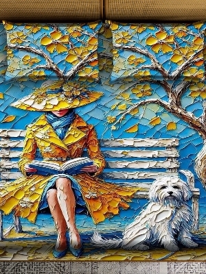 7 D digital print bedsheet set