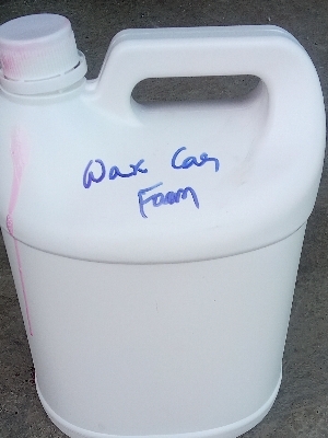 Wax car foam