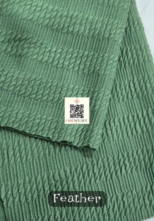 FEATHER POLYESTER LYCRA FABRIC