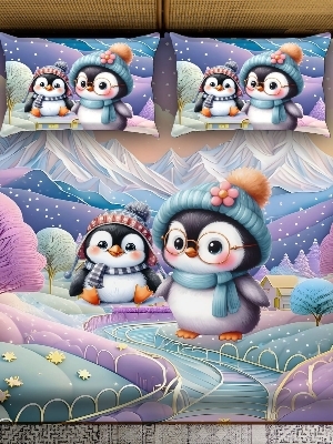 7 D digital print bedsheet set