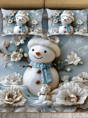 7 D digital print bedsheet set