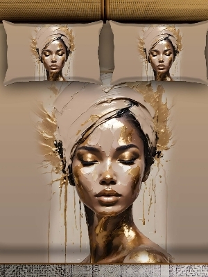 7 D digital print bedsheet set