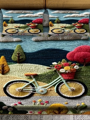 7 D digital print bedsheet set