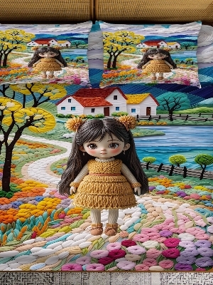 7 D digital print bedsheet set