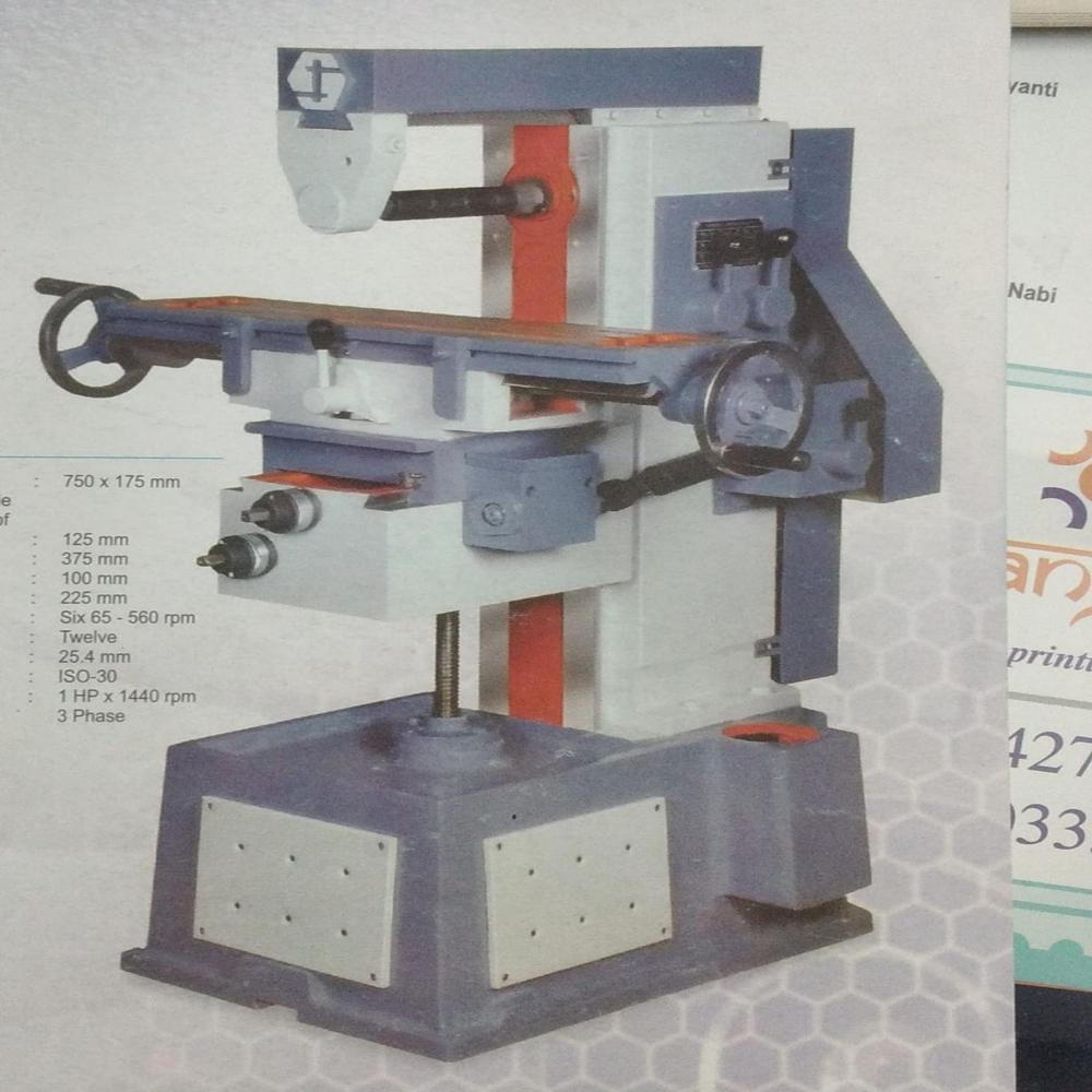 Vertical Milling Machine - Electric Powered, Automatic Operation , Blue Painted Finish