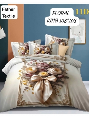 11 D digital king size bedsheet set