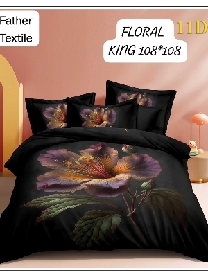 11 D digital king size bedsheet set