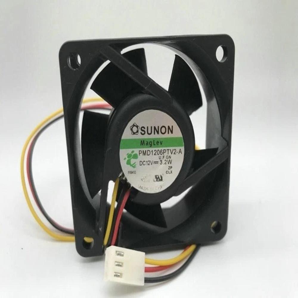 SUNON PMD1206PTV2-A 12V DC 3.2W 6025mm Ball Bearing Industrial Axial Cooling Fan