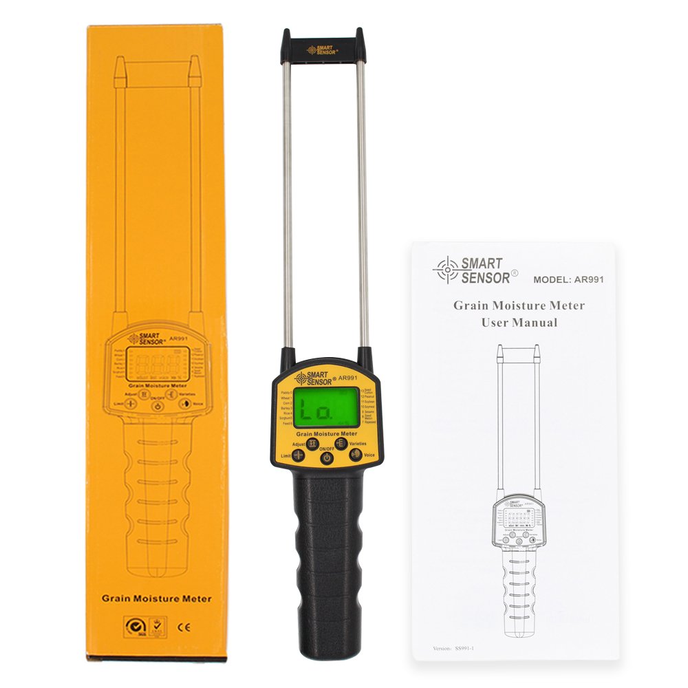True Sense Grain Moisture Meter Use For Corn Wheat Rice Bean, Fodder Rapeseed Seed, AR-991