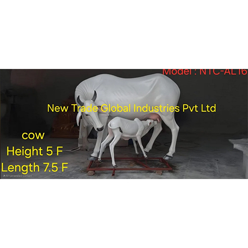 Frp Cow Calf Statue