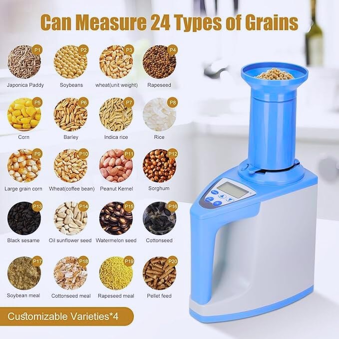 Real Instruments LDS-1G Grain Moisture Analyzer Humidity Meter Corn Rice Moisture Tester, LDS-1G