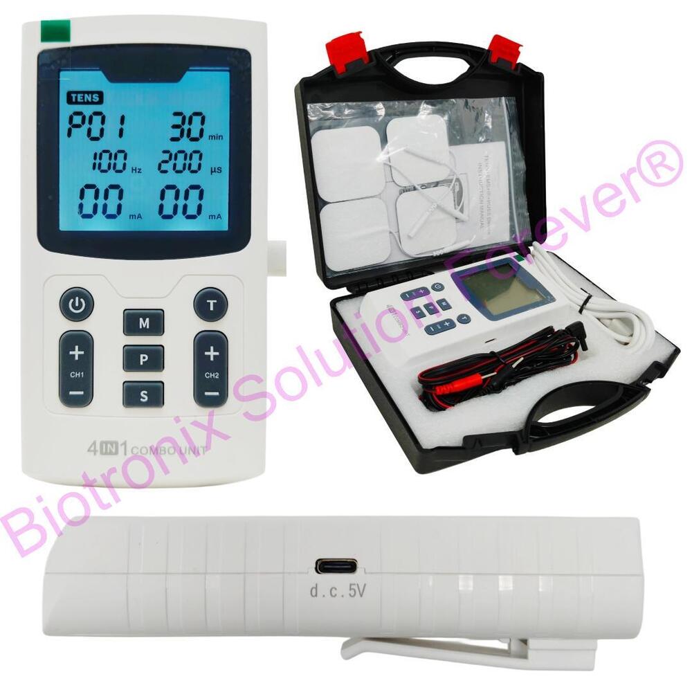 4 in 1 Electrotherapy Combo Unit for Professional Rehabilitation