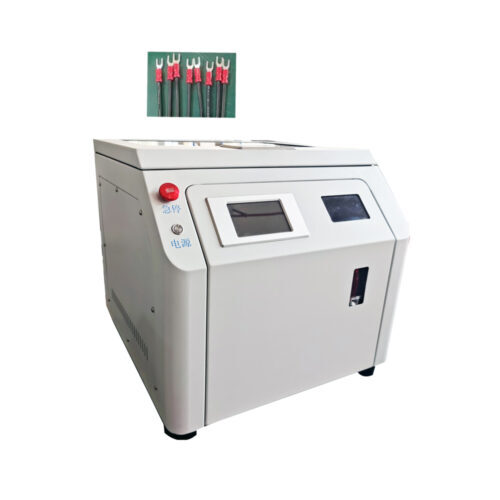 Loose Terminal Insulated Terminal Stripping Crimping Machine - Color: White / Blue (Machine Body)