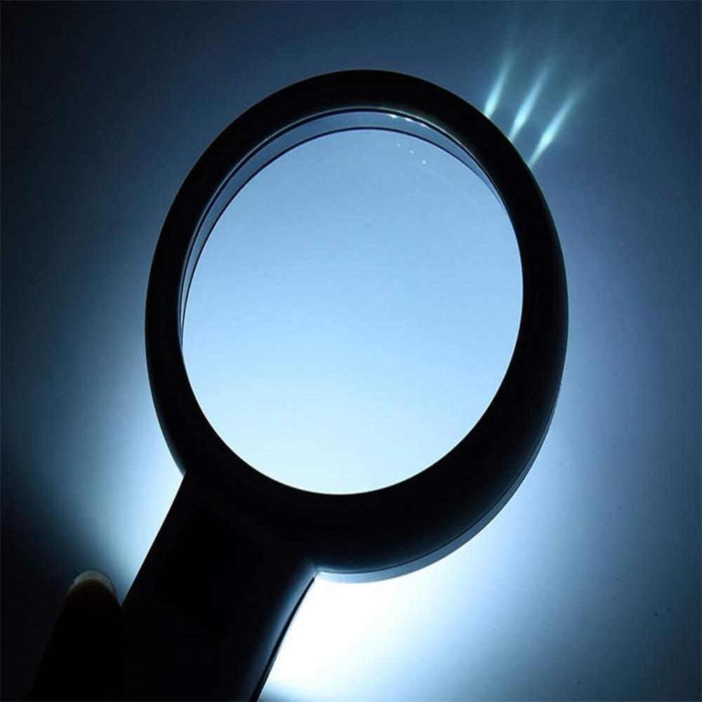 True Sense 5X Magnifying Glass With LED Light, DT7665