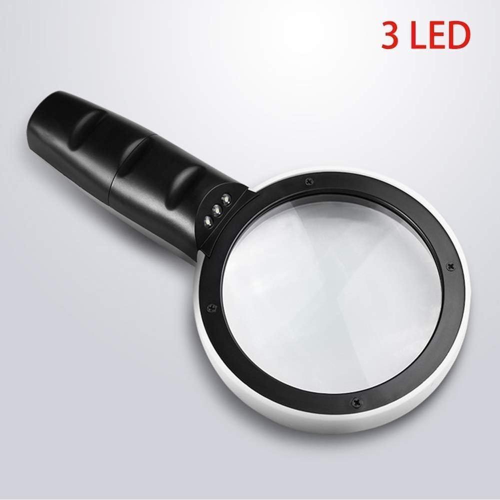True Sense 5X Magnifying Glass With LED Light, DT7665