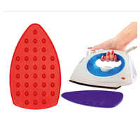 Silicon Ironing Pad - High-quality Silicone 27x14 Cm Blue, Heat Resistant 250c, Non-slip Raised Edge
