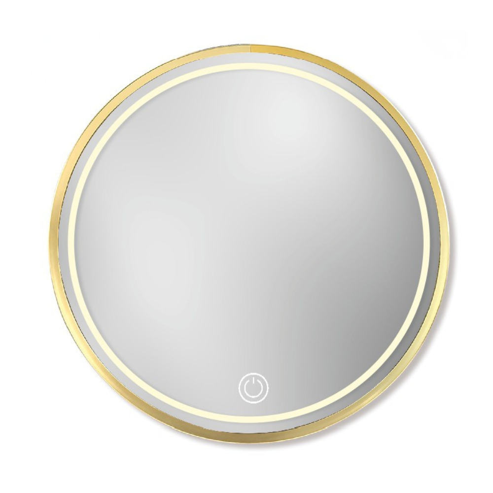 Glory Round Mirror Frame With Led
