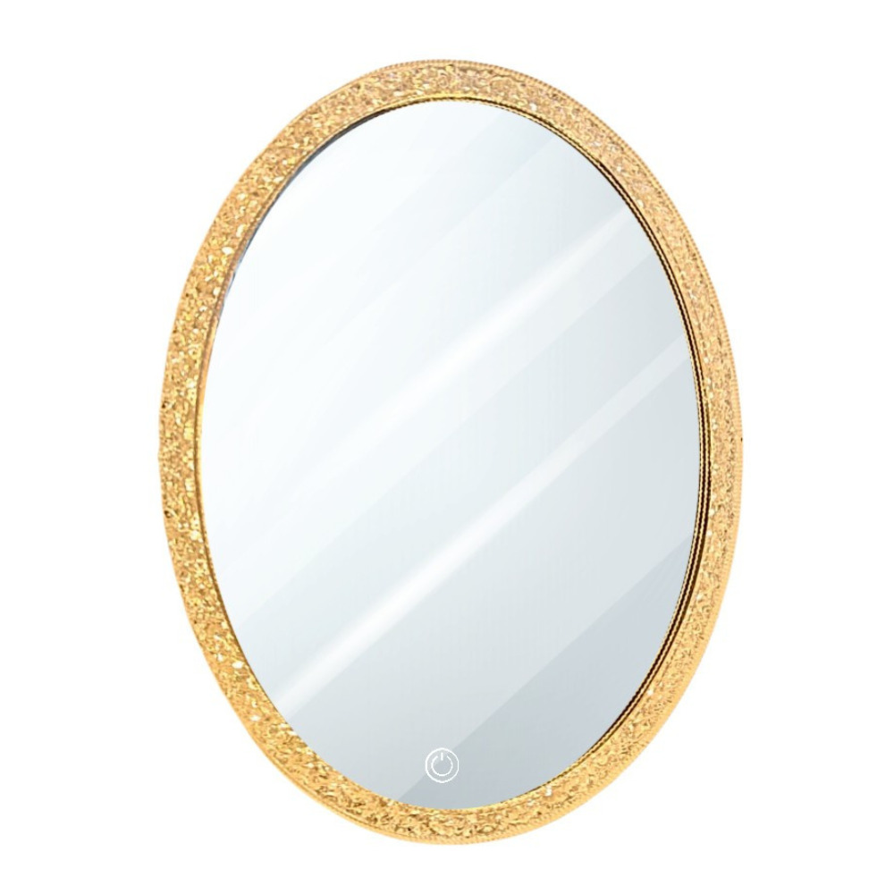 Crystal Oval Led Mirror Frame