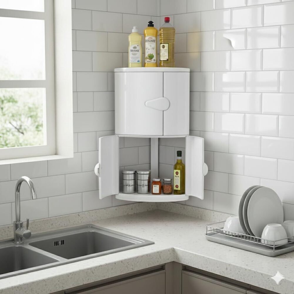 Double Door Corner - Color: Silver