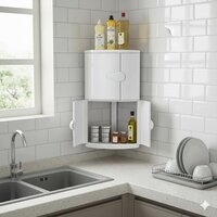 Double Door Corner - Color: Silver