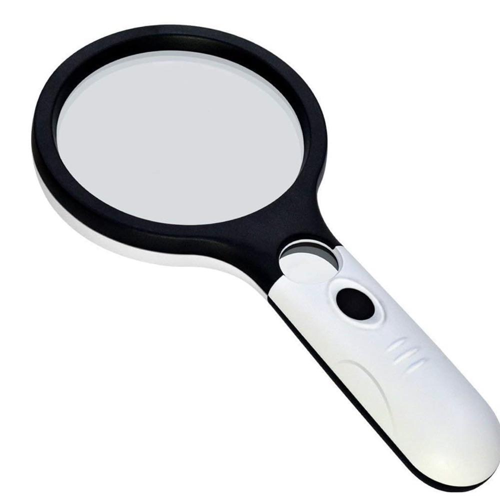 True Sense Magnifying Glass With 3 LED Light, 6902AB