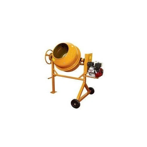 Concrete Mixer - Steel Construction, 1-year Warranty , Yellow Finish, Non-computerized Operation For Reliable Performance