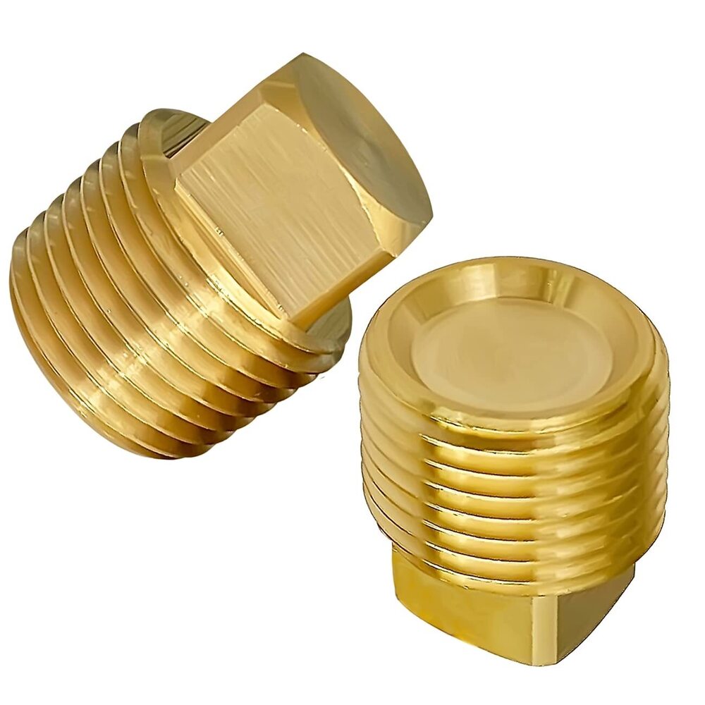 1 By 2 Inch NPT Solid Brass Boat Drain Plug