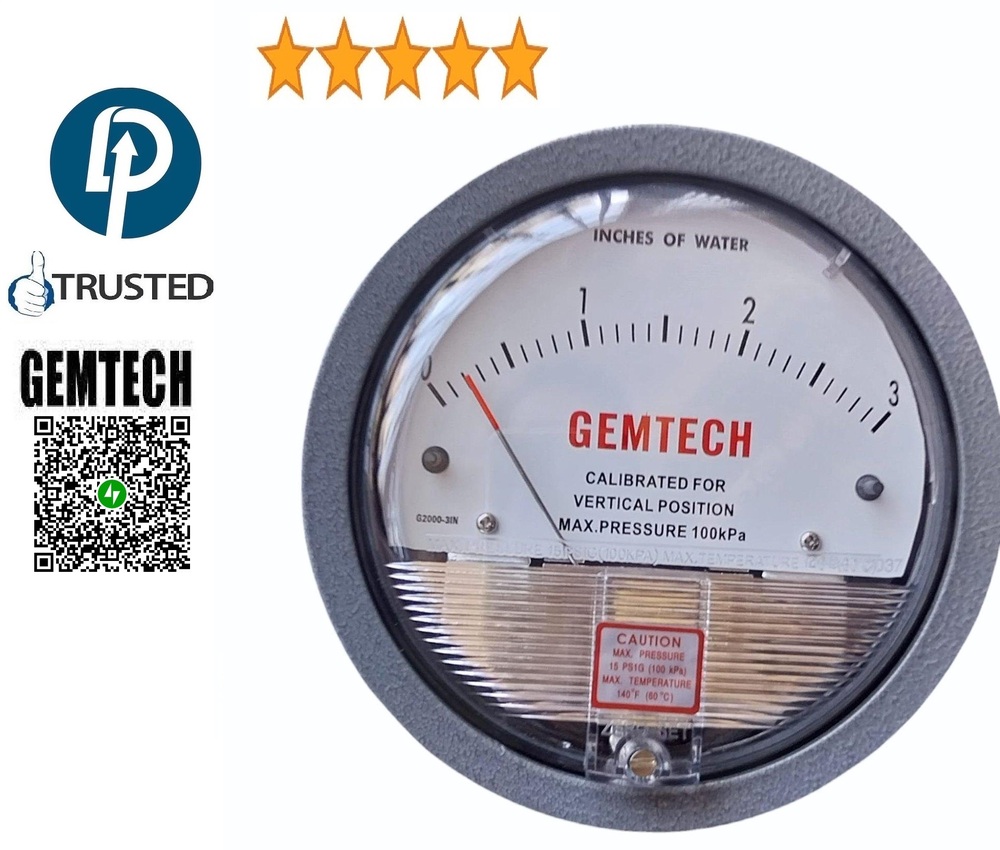 >GEMTECH < DIFFERENTIAL PRESSURE GAUGE < NEAR Dahej Industrial Area GUJARAT