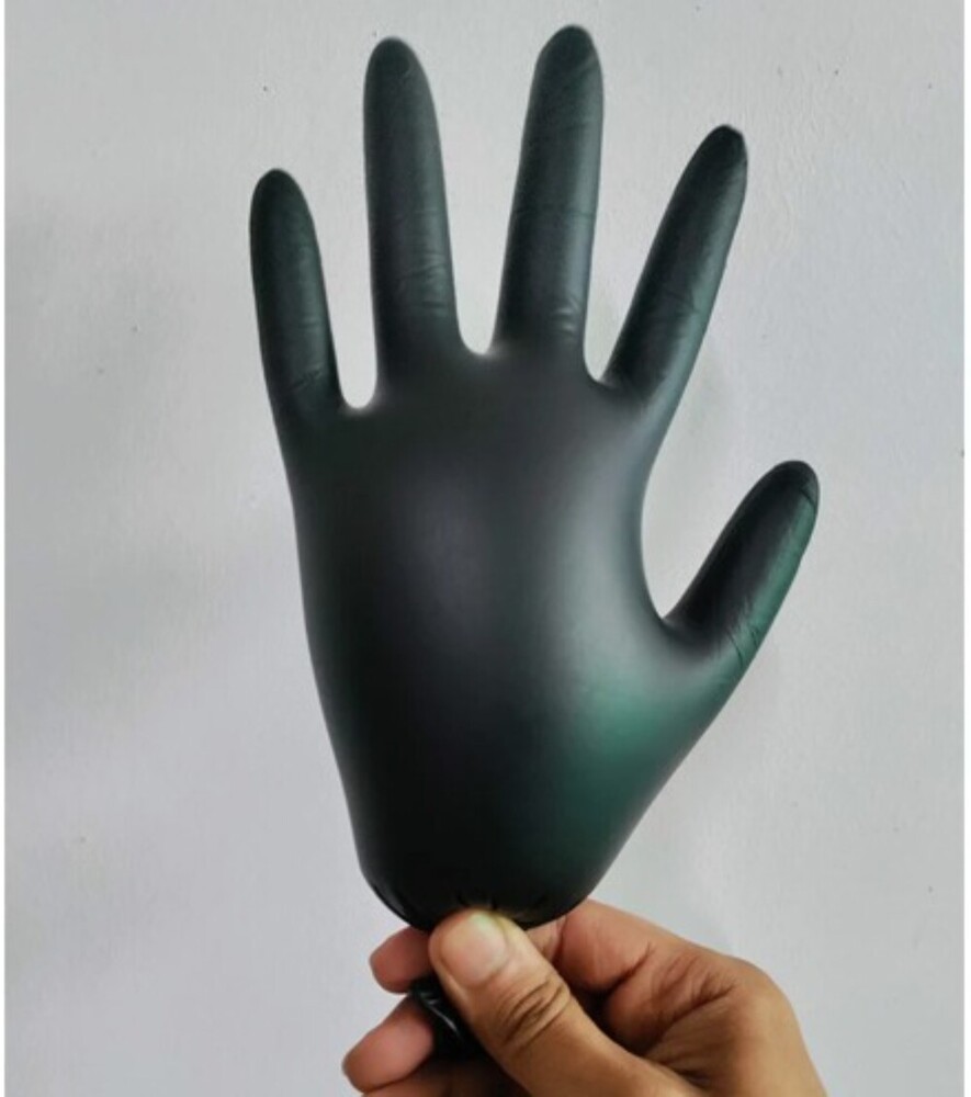 Black Nitrile Examination Gloves Powder Free