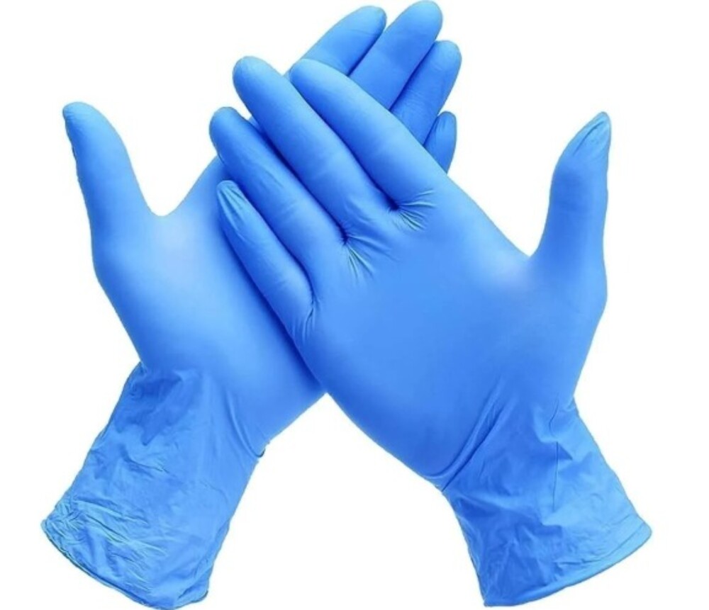 Disposable Hand Gloves - Nitrile Material, Non-sterile, Blue Color | Disposable, Portable, Ideal For Hospital Use, Durable Fit