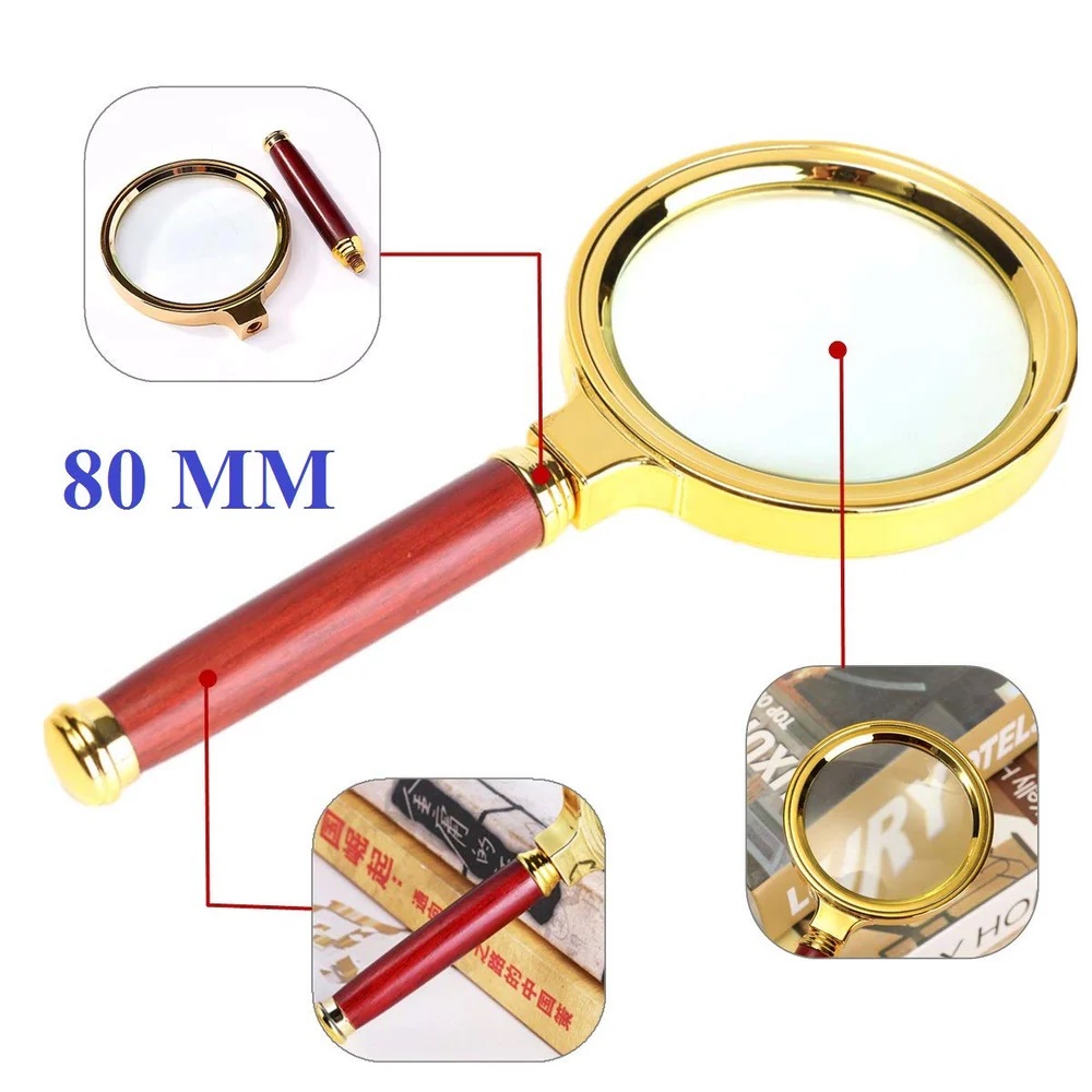 True Sense 80 MM 3X Power Handheld Magnifier, 3X 80MM