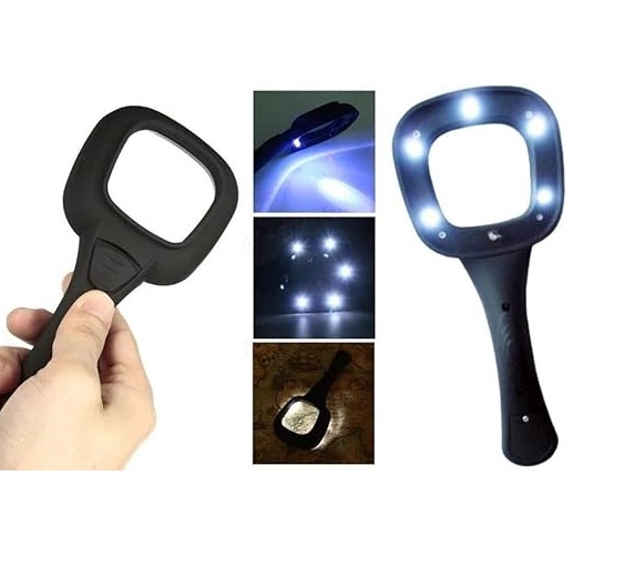 True Sense Magnifier with 6 LED Lights, TH-600558H